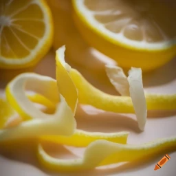 The Citrus Brilliance of Lemon Peels